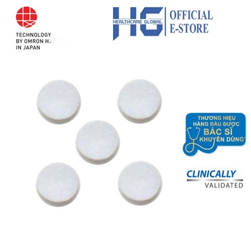 Miếng Lọc Khí Dùng Cho Máy Xông Khí Dung Omron NE-C801 NE-C101 NE-C106 NE-C900 NE-C29 | Hàng Chính Hãng (Combo 5 Miếng)