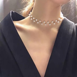 Vòng cổ ngọc trai nữ, choker ngọc trai thời trang phong cách vintage - Happy Life 4U
