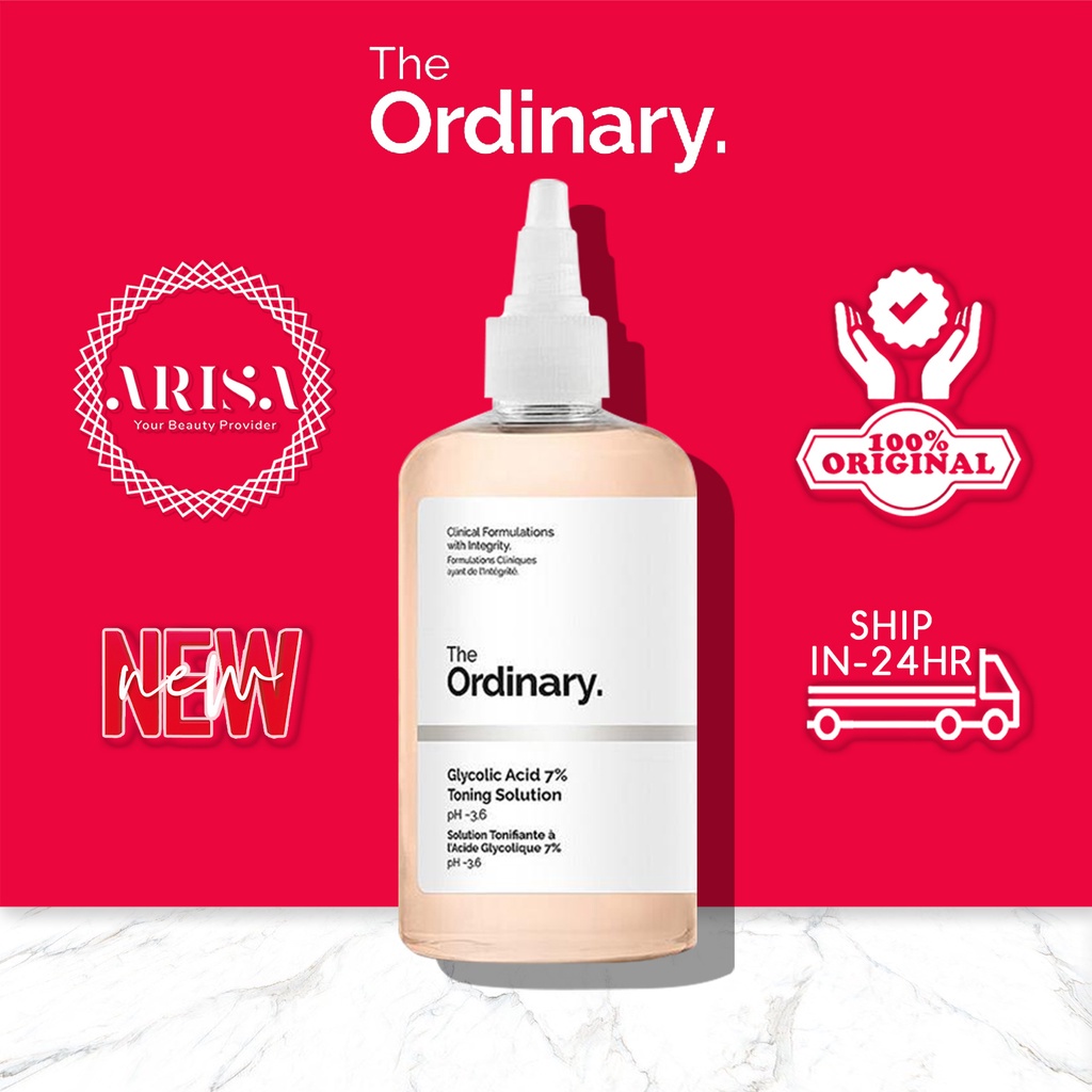 Nước Hoa Hồng Tẩy Da Chết Aha The Ordinary Glycolic Acid 7 Toning