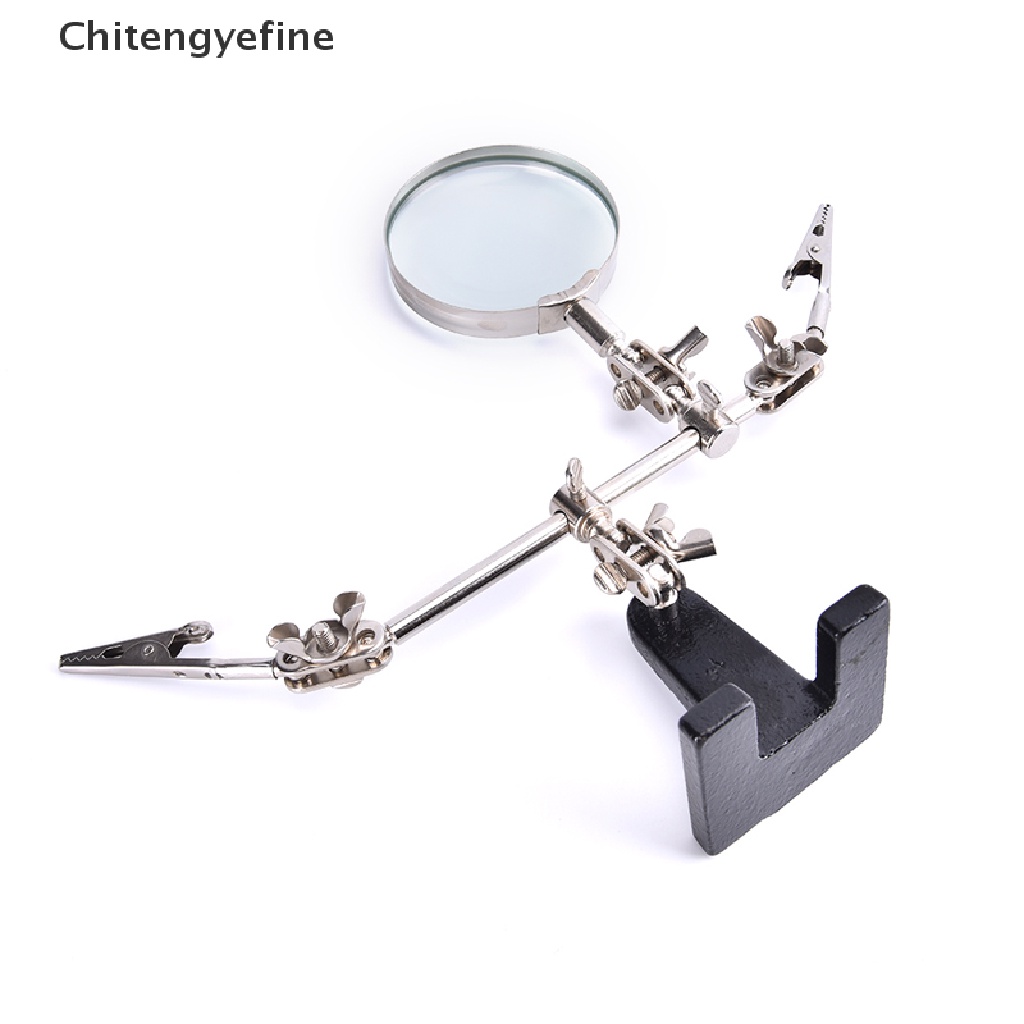 CTYE Third Hand Soldering Solder Iron Stand Holder Magnifier Helping