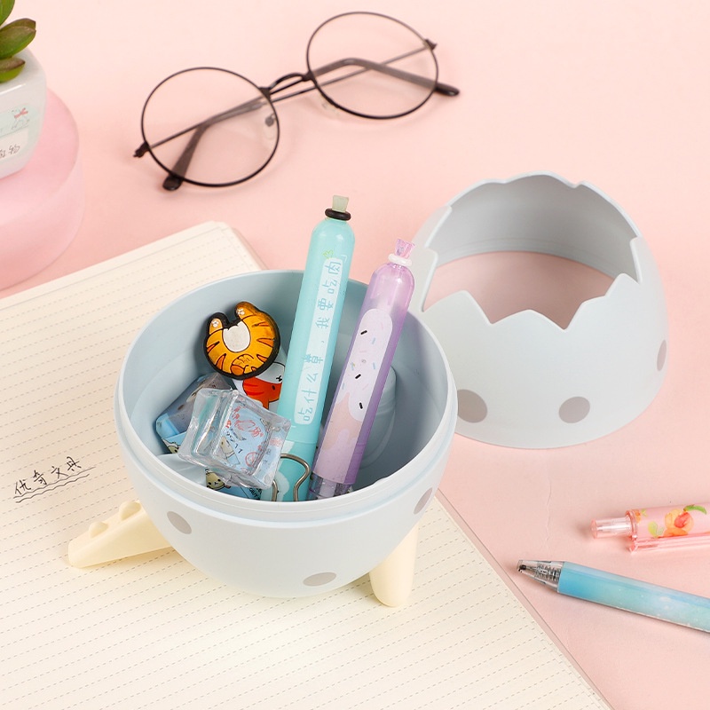 Hộp đựng bút trứng khủng long dễ thương cute nhiều màu ngộ nghĩnh - Kemshop K304