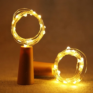 Đèn dây nút chai LED 2M 20, Đèn lấp lánh cổ tích pin, Đèn trang trí Mini chống nước cho chai rượu, tiệc tùng, đám cưới, trang trí quầy Bar phòng ngủ ngày lễ Giáng sinh