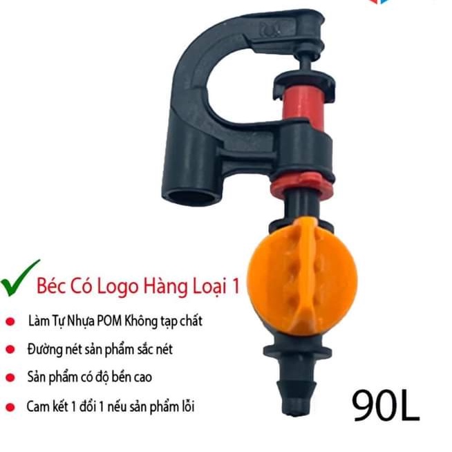 Combo 100 Béc Tưới Cây G5 cải tiến Có Van- Chống Côn Trùng- Điều Chỉnh Bán Kính Tưới