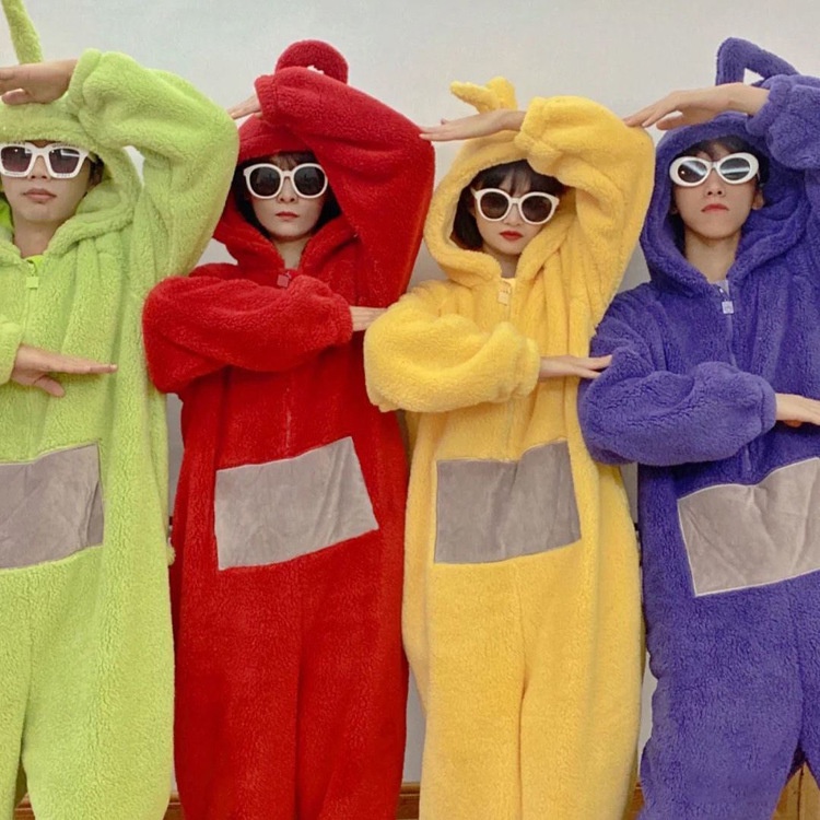 Trang phục hóa trang Teletubbies cho Halloween và biểu diễn - Dipsey, Laa, Tinky Winky dễ thương