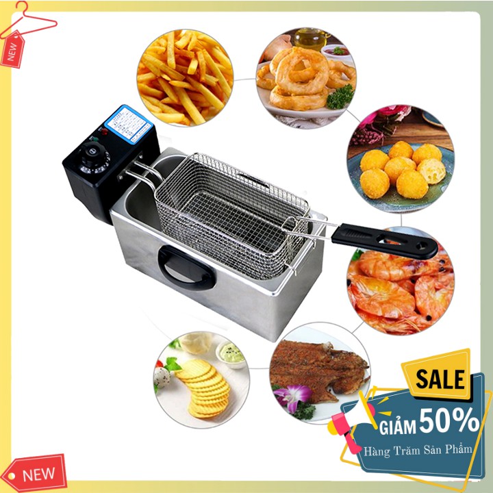 Bếp chiên chuối 4L 2000W hệ thống gia nhiệt kép nóng nhanh, sôi mạnh