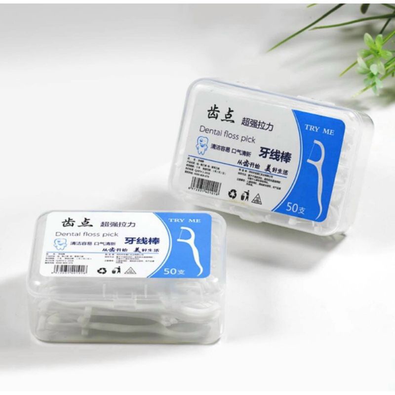 Tăm nha khoa oraltana hộp nhựa 50 cái, Vệ sinh Răng Miệng Sạch Sẽ, Răng Chắc Khỏe, An Toàn, Tiện Lợi