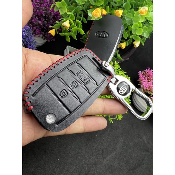 Bao da khoá xe KIA soluto, k3, sorento ... bản 3 nút chìa gấp