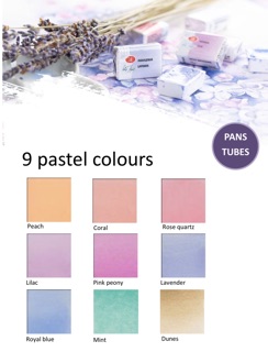 [chính hãng] Màu nước WhiteNights Màu Nhũ Metalic, Màu Pastel dạng Tube 10ml/ dạng Thỏi nén Pan 🐻🌸🌸