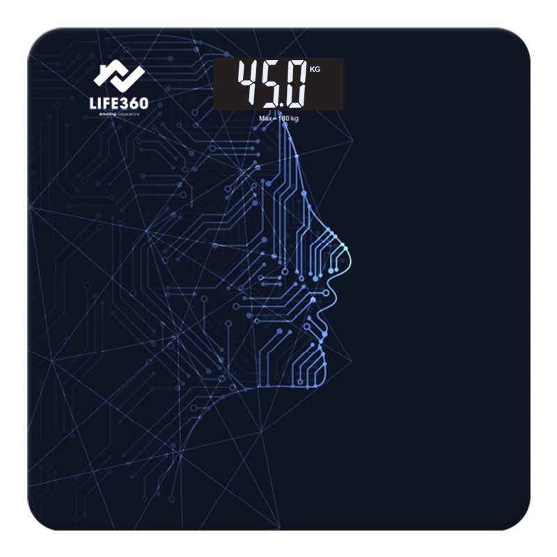 Ảnh Cân Điện Tử Sức Khỏe Life360 AL-S22E - Cân ĐIện Tử Thông Minh- Hàng Chính Hãng 2