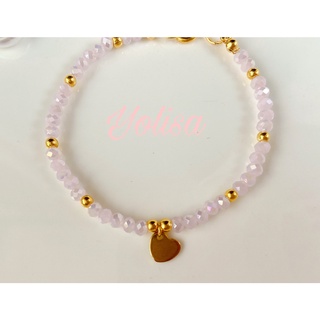 Combo vòng tay và nhẫn nữ handmade hạt cườm pastel princess nhẹ nhàng