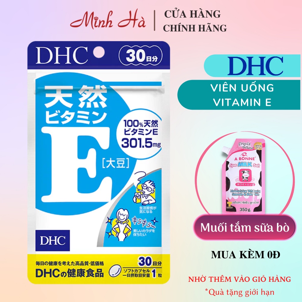 Viên uống DHC Vitamin E Nhật Bản gói 30 ngày 30 viên