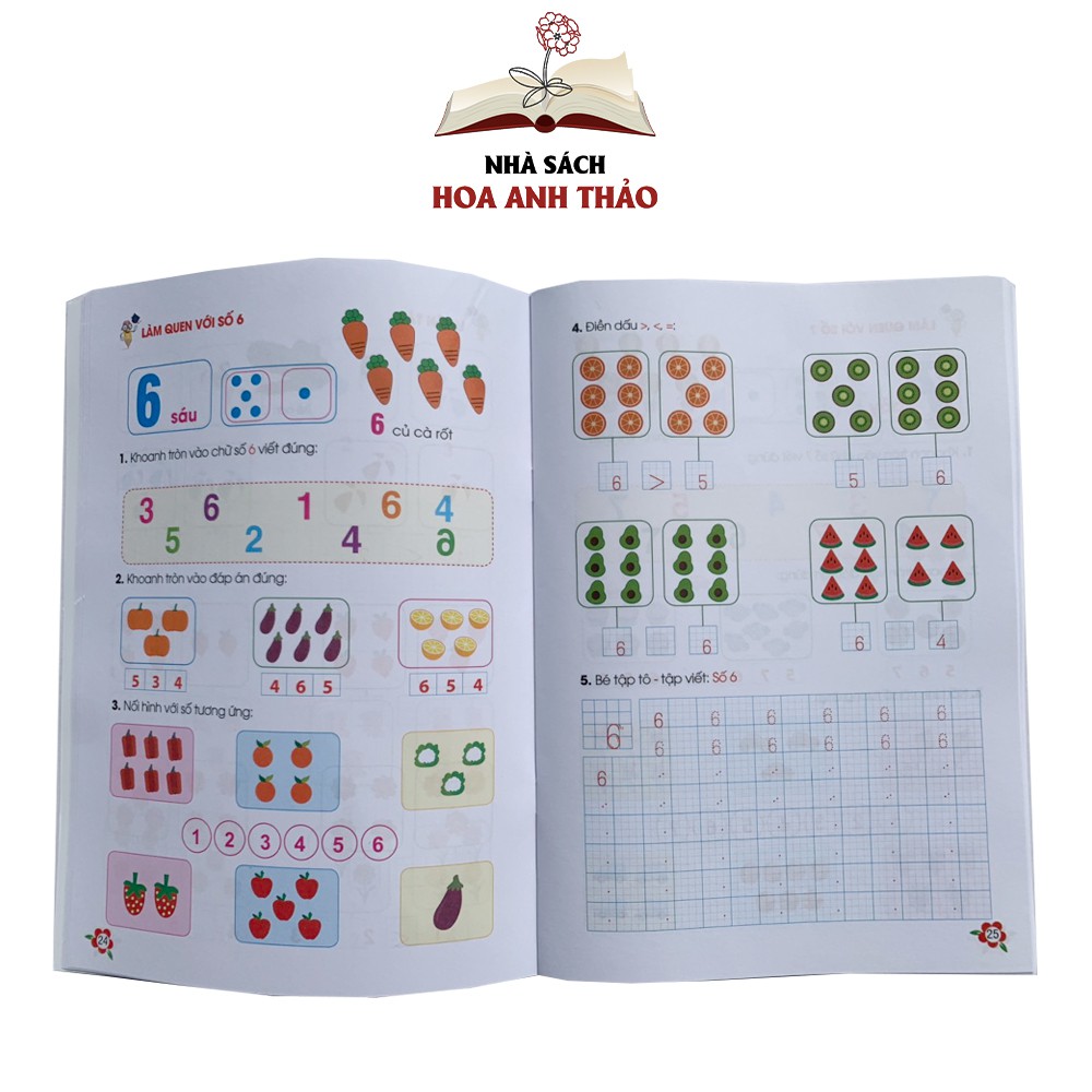 Ảnh Sách Bé học toán hành trang cho bé tự tin vào lớp 1 4