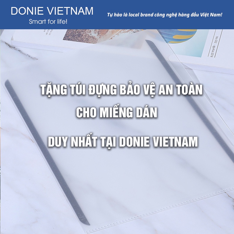 Miếng Dán Paperlike Nam Châm Tháo Rời, Chống Chói Vân Tay Gen 10/11 Air 6/7 Pro 11" 13" | Donie C06