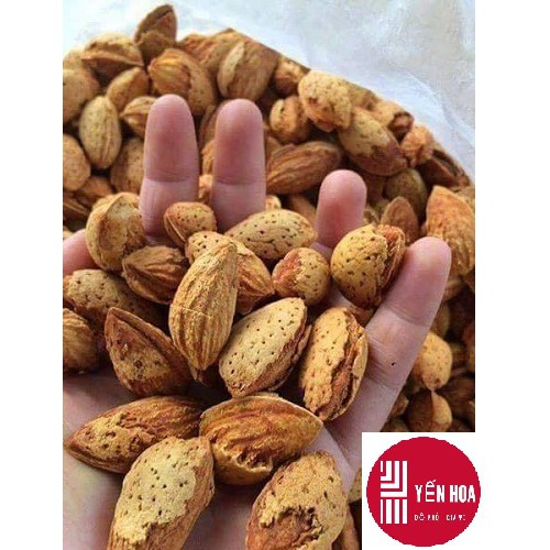 1Kg hạnh nhân rang còn vỏ rang bơ thơm ngon | Shopee Việt Nam