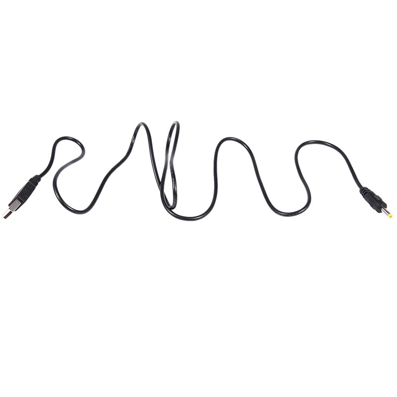 Cáp nguồn USB 2.0 A Male sang DC 4.0mm x 1.7mm 3Ft Đen
