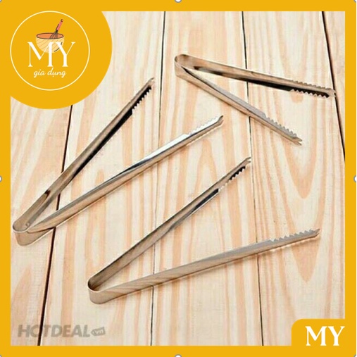 Kẹp inox gắp đá, thức ăn , gắp đồ nóng ,đồ nướng có 2 Size