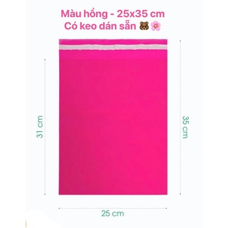 [Bao bì] Lẻ 1 cái túi gói hàng niêm phong có sẵn keo dính tuỳ chọn nhiều size nhiều màu 🐻🌸