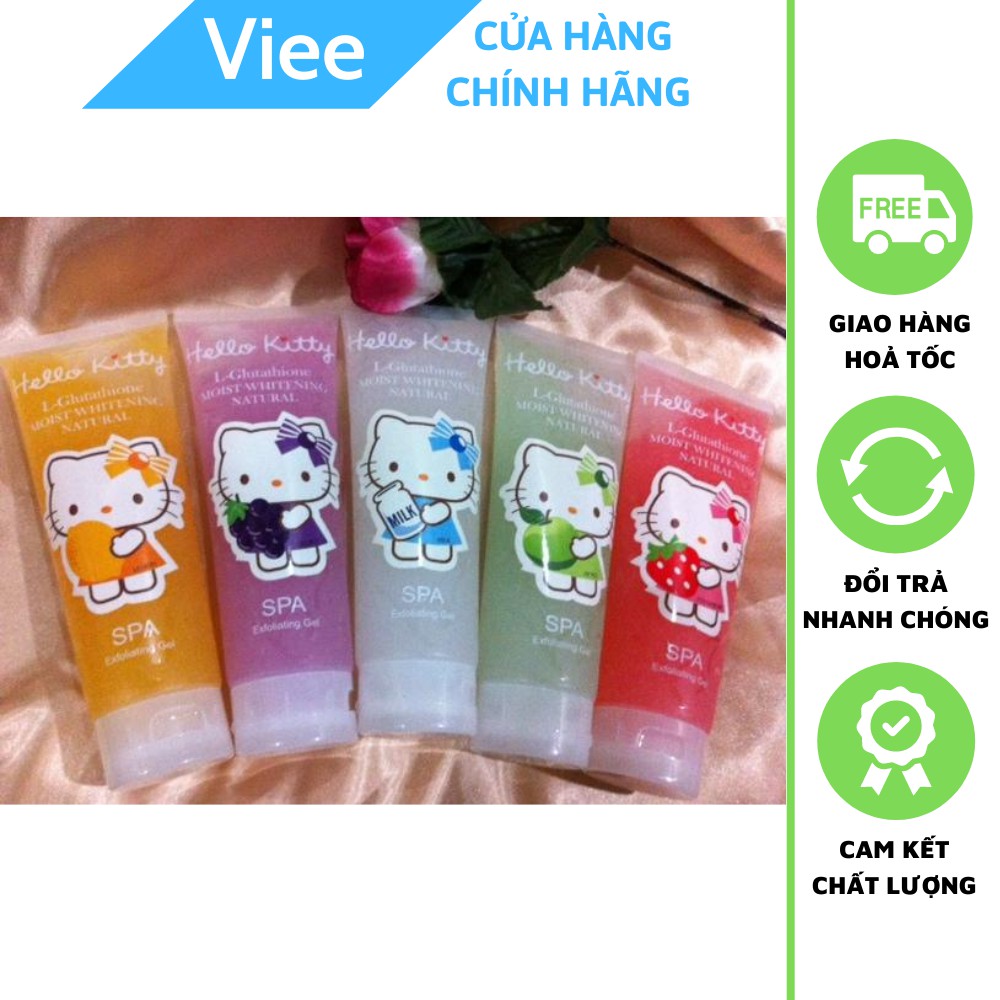 hello kitty l glutathione moist whitening natural Gel tẩy tế bào chết toàn thân Hàn Quốc 350g GLP-ONE + Receptor Activator