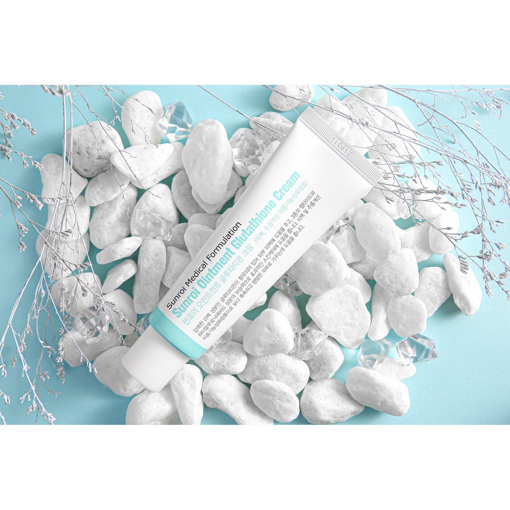sunroi ointment glutathione cream Kem dưỡng trăng da Hàn quốc - Sunroi Glutathione Cream - Trắng bật tone dịu  nhẹ - mờ vết thâm ,làn da căng bóng