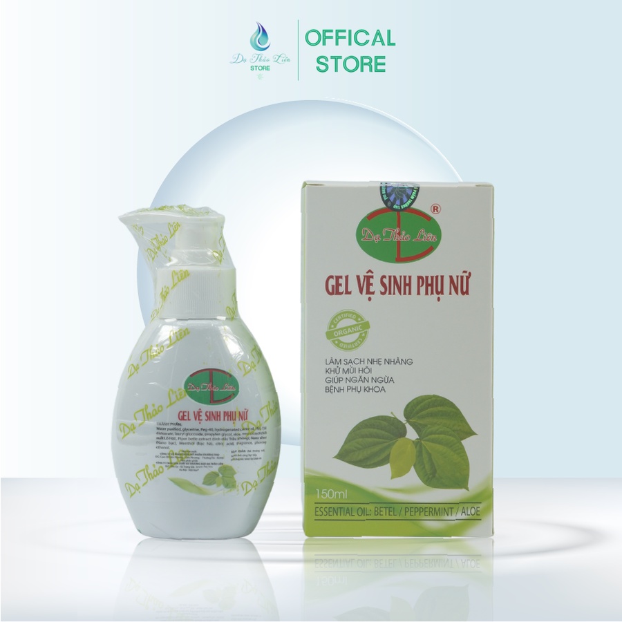 Ảnh Gel Vệ Sinh Phụ Nữ Dạ Thảo Liên 150ml thành phần tự nhiên giúp khử mùi hôi, kháng nấm phổ rộng 1