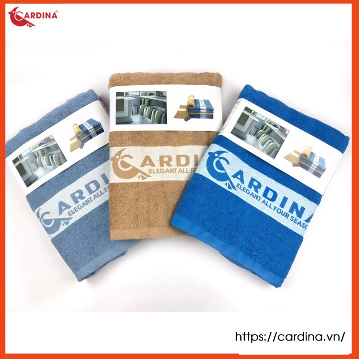 Khăn tắm sợi tre Cardina Nhật Bản siêu mềm- Siêu thấm nước- Kháng khuẩn