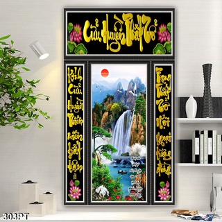 Tranh Dán Tường Cửu Huyền Thất Tổ Nhiều Mẫu Lựa Chọn, tranh dán tường bàn thờ...