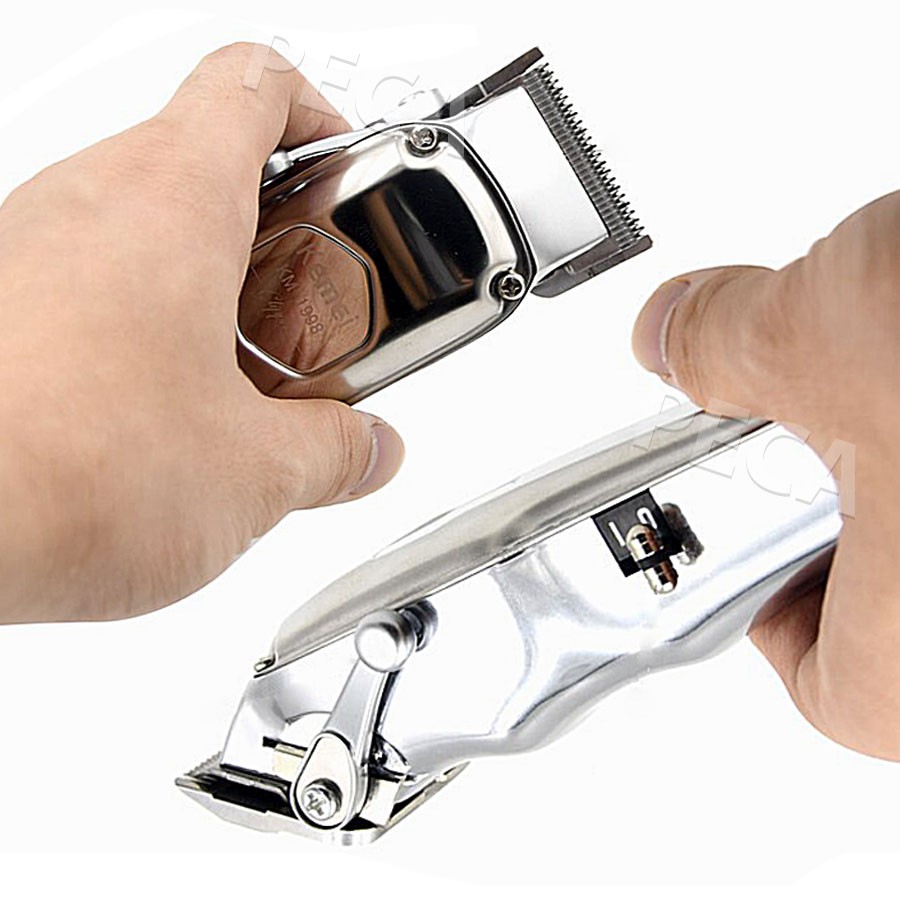 Ảnh Tông đơ cắt tóc chuyên nghiệp Kemei KM-1998 có màn hình LED hiển thị thích hợp dùng fade tóc, tattoo tóc 4