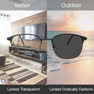 Kính Photochromic Chống Bức Xạ Máy Tính Kim Loại Chống Ánh Sáng Xanh Kính Mắt Dành Cho Nữ Kính Ống Kính Có Thể Thay Thế