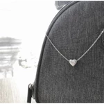 Dây chuyền bạc nữ TLEE mặt tim phồng trơn nữ tính TLEE JEWELRY D0195 — ảnh 7