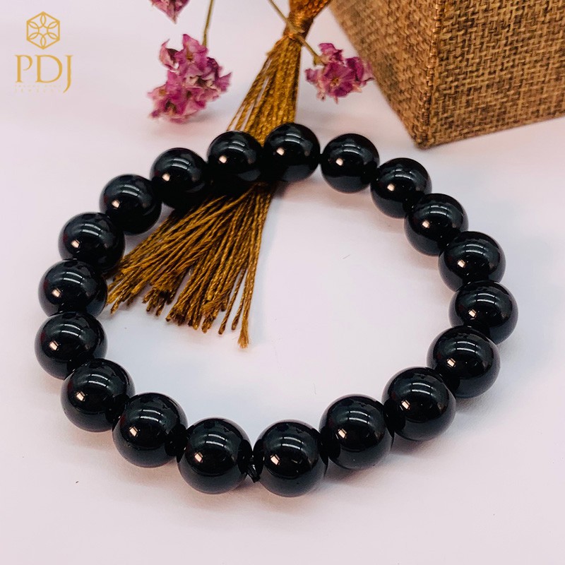 Ảnh Vòng tay đá mã não đen PDJ - Kèm hộp đựng cao cấp - PD0012 - Trang sức PDJ 1