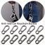 Roly Carabiner Ví Hợp Kim Kẽm Mạ - Màu Đen, Xám, Bạc - Phù Hợp cho Túi Xách và Thắt Lưng