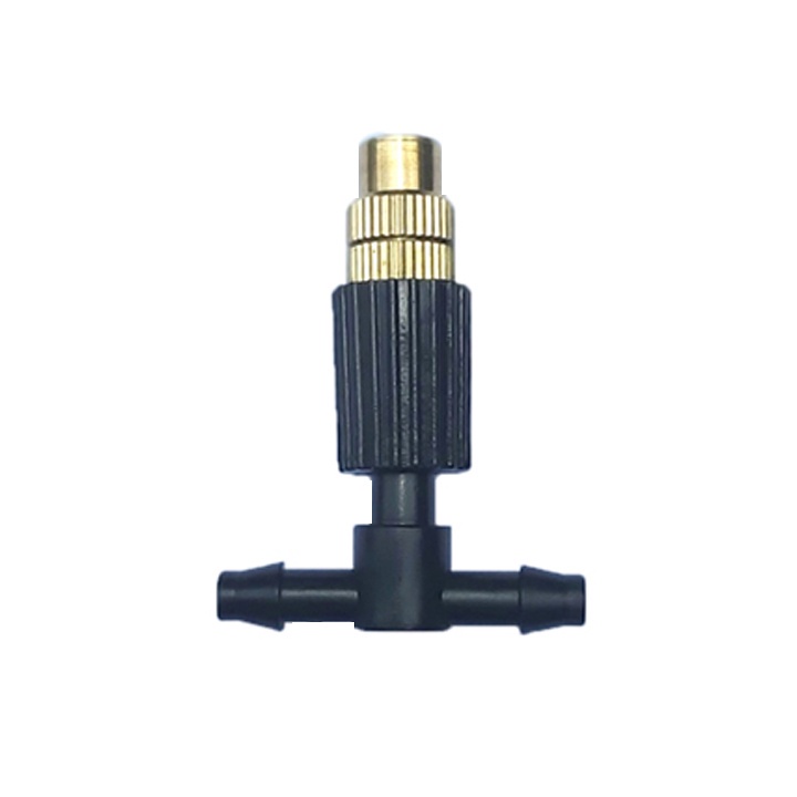 30 bộ béc phun sương 1 hướng bằng đồng kèm tê nối ống 6mm, béc phun sương làm mát, tưới lan