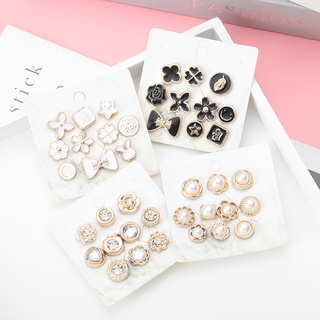 Set 10 Cúc Áo Lụa Đính Ngọc Trai Nhân Tạo Có Thể Tháo Rời Chống Chói Nút Dùng Làm Quà Tặng Cho Mẹ