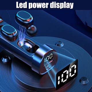 Tai Nghe Bluetooth 5.0 TWS B9 Màn Hình LED Cảm Ứng Chống Ồn Kèm Mic Thoại