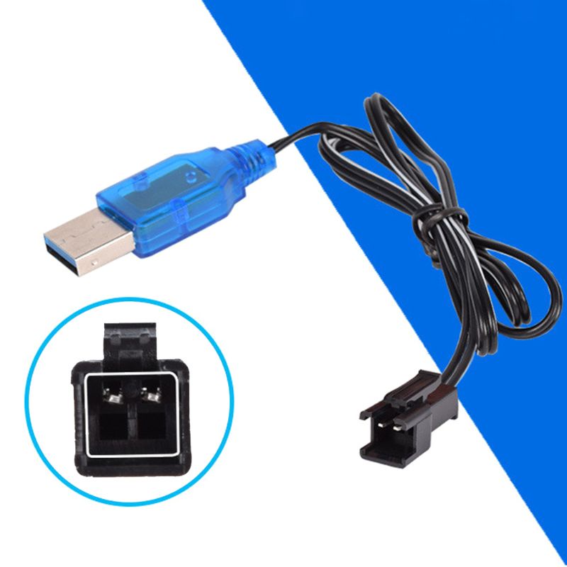 [3C] Pin 3.7V 400mA NiMh / NiCd Bộ sạc USB SM 2P cắm trước đồ chơi điện