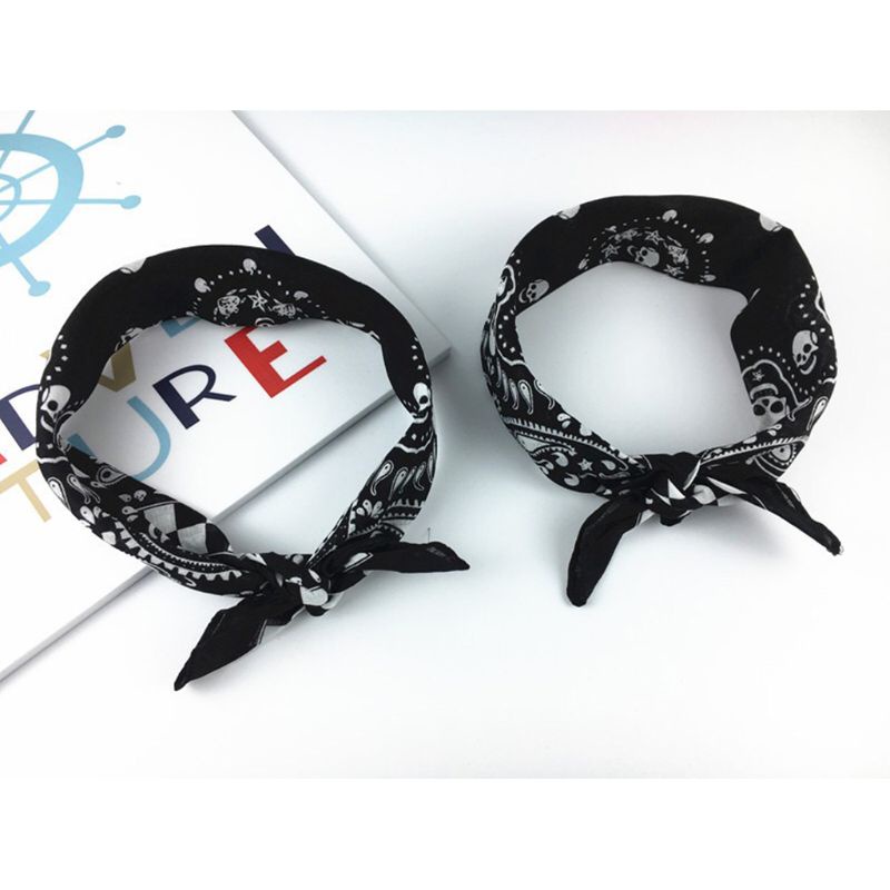 Vic Bandana Kerchief Unisex Hip Hop Skull Hair Band Khăn quàng cổ thể thao quấn cổ tay cho đầu Khăn quàng cổ vuông Khăn tay