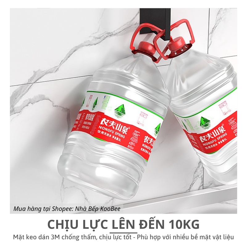 Giá Treo Giấy Cuộn Nhà Bếp, Treo Khăn Đa Năng KOOBEE - Phun Sơn Tĩnh Điện, Không Cần Khoan Đục - Kéo Giấy Bằng 1 Tay (NB