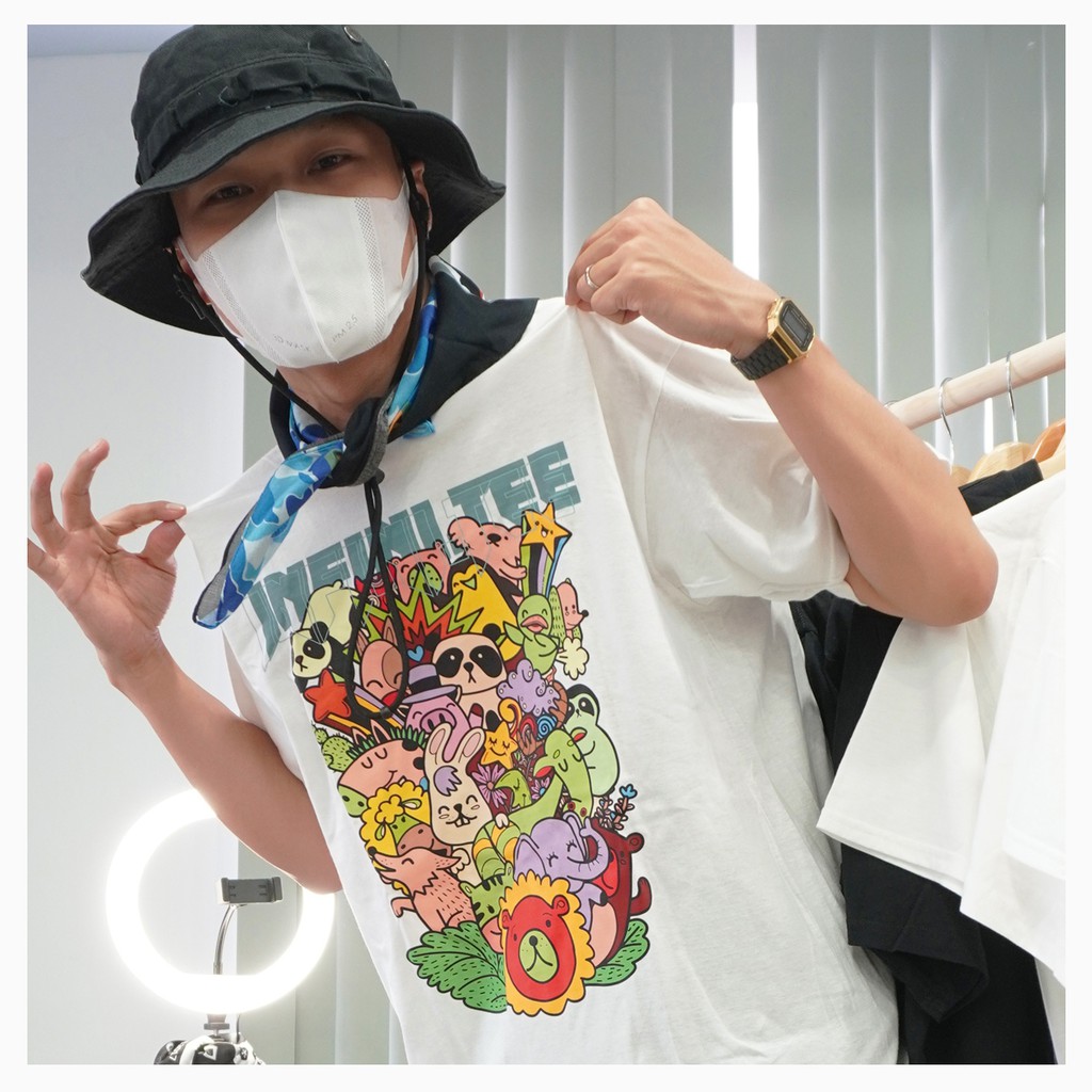 Áo thun INFINITEE Fni0375, Thun 100% Cotton - form rộng Unisex.