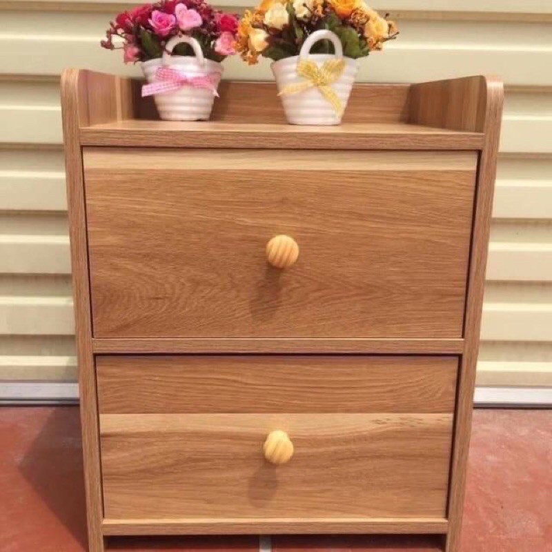 [táp đầu giường] Tủ đầu giường gỗ MDF chống thấm chắc chắn 1-2 ngăn