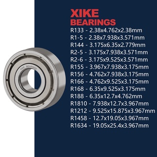 XiKe R133ZZ R1-5ZZ R144ZZ R2-5ZZ R2-6ZZ R155ZZ R156ZZ R166ZZ R168ZZ R188ZZ R1810ZZ R1212ZZ R1458ZZ R1634ZZ 2RS / Vòng bi rãnh sâu mở