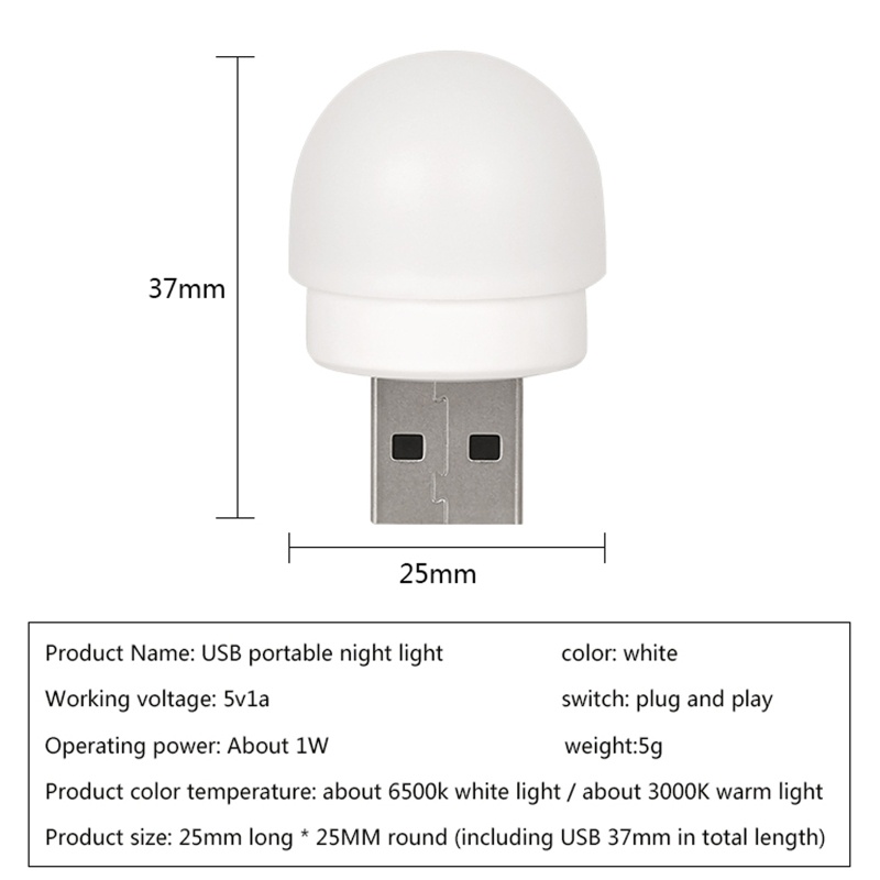 Đèn ngủ Cinna Mini USB Đèn bàn LED mắt bảo vệ cho phòng tắm Phòng khách