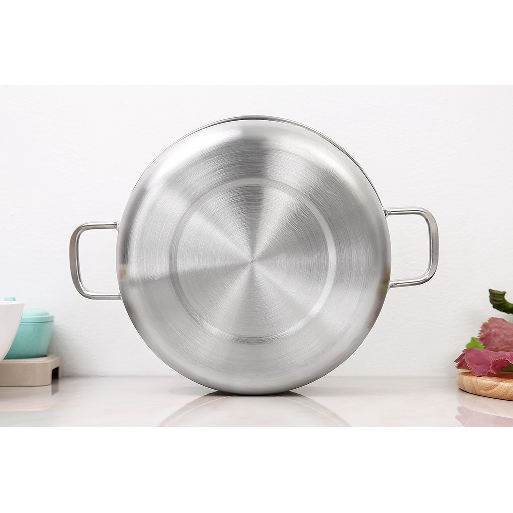Ảnh Bộ nồi inox 1 đáy Fivestar H.T cook HT-06DN 3 món nắp inox dùng được bếp từ , gas , hồng ngoại 2