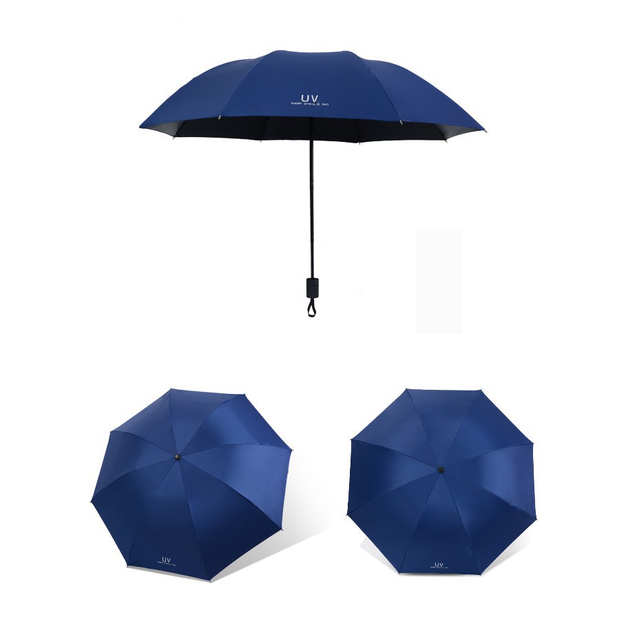 Ô dù chống tia UV 3 lớp gấp gọn mẫu mới nhỏ gọn tiện lợi ( được chọn màu )