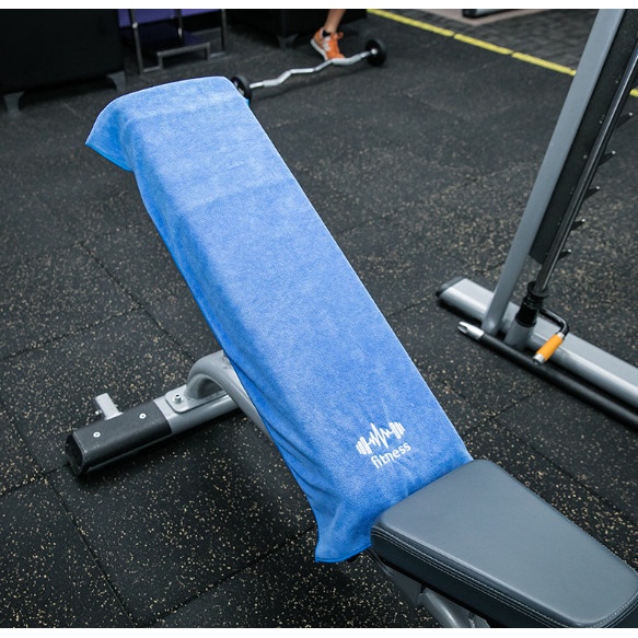 Khăn tập GYM cao cấp chữ Fitness bản lớn (40x95cm) cực thấm hút mồ hôi và mềm mại.
