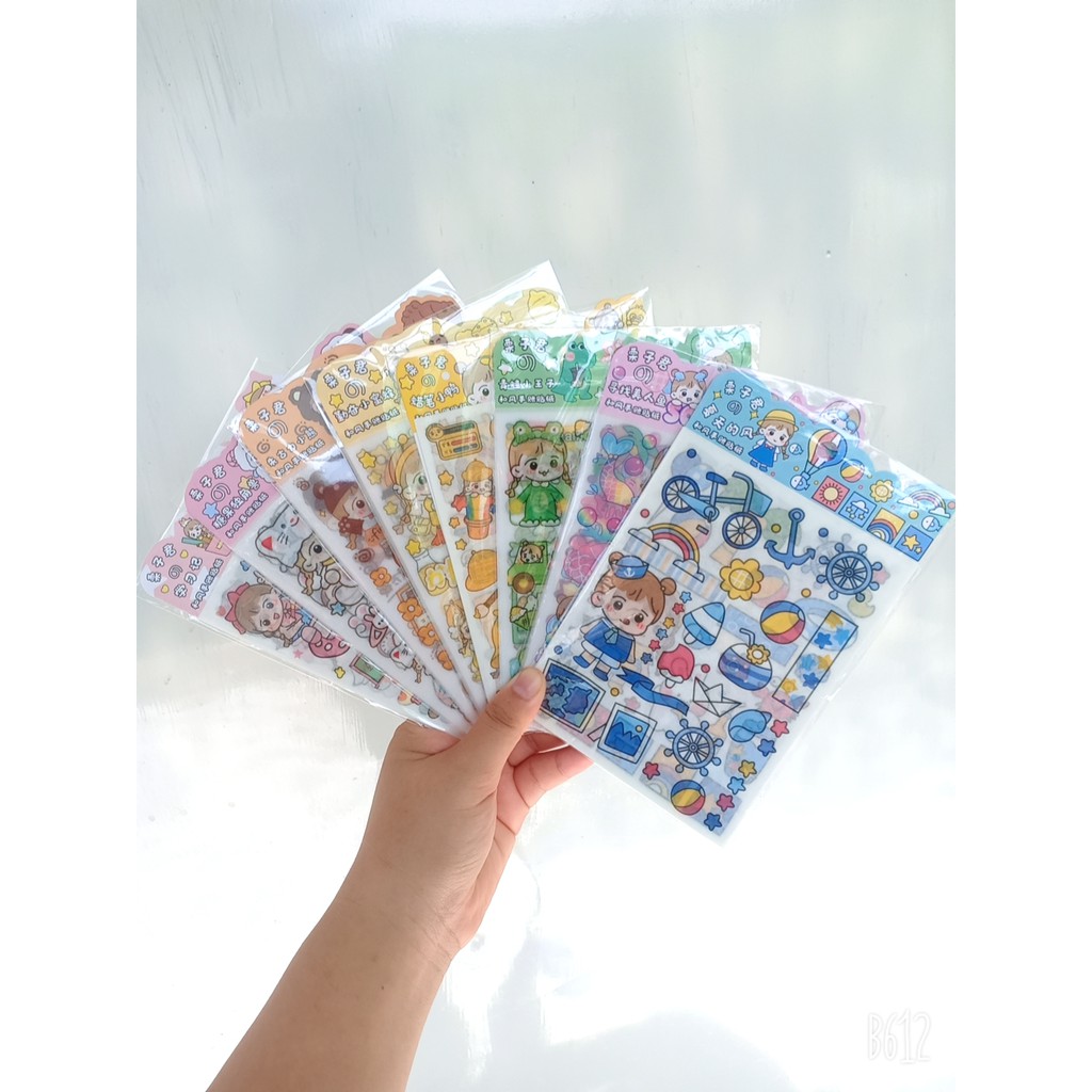 Sticker set 4 tấm cute Shopee Việt Nam