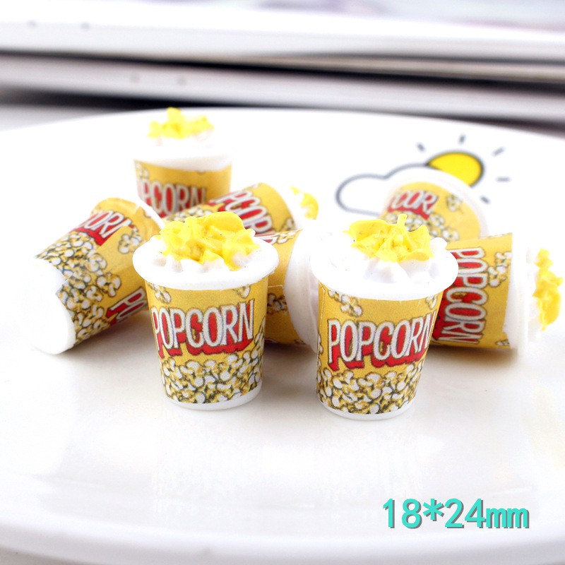 Ly bắp rang bơ loại lớn phụ kiện trang trí charm slime | Shopee Việt Nam