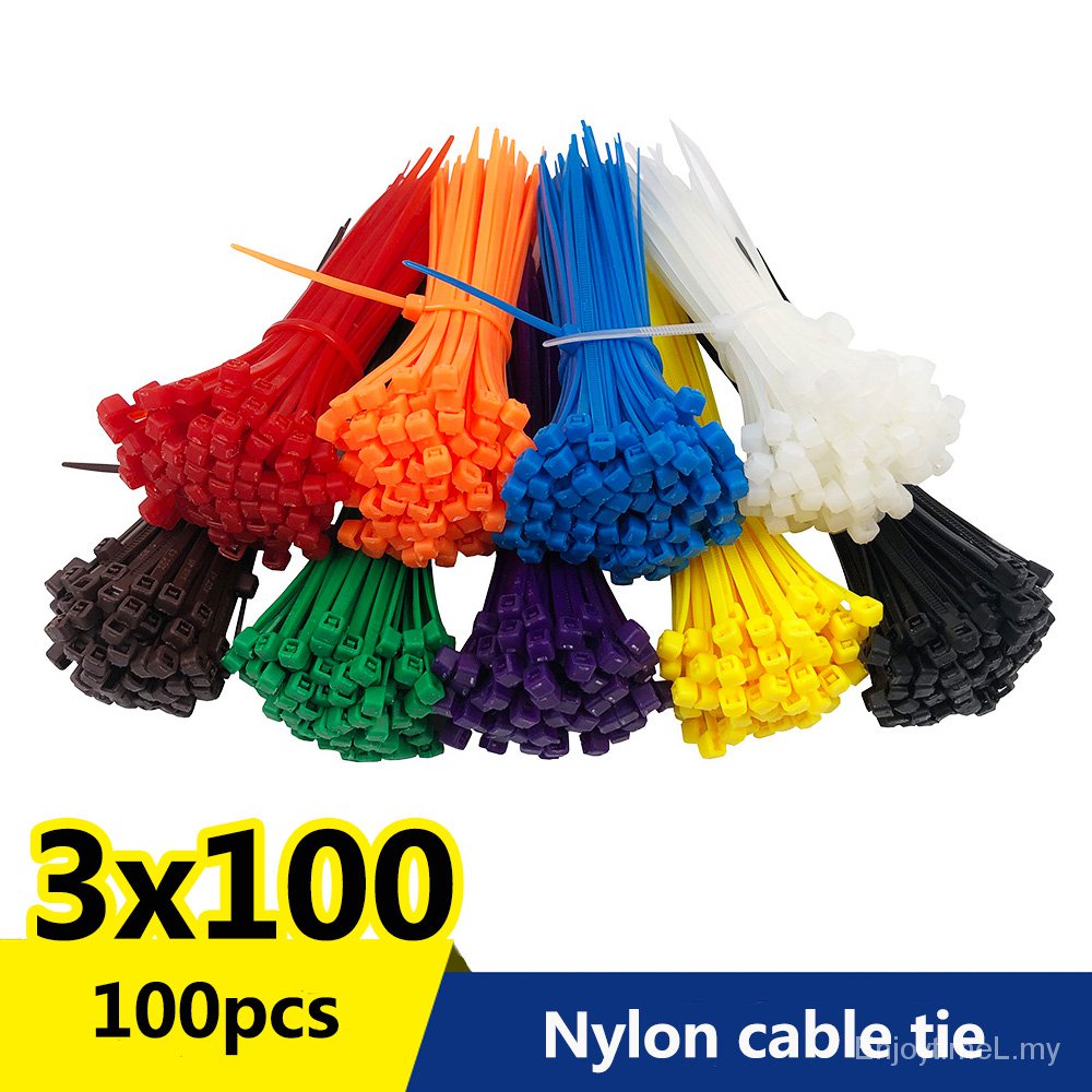 Túi 100 Dây Rút Nylon 8 Màu Tự Khóa 2.5mm X 100mm 2.5mm * 100mm ...