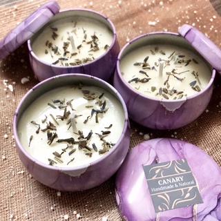 Nến Thơm Decor Hoa Khô Hộp 100ml Hương Hoa Thiên Nhiên
