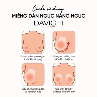[ Chính Hãng ] Miếng Dán Nâng Ngực Davichi Hàn Quốc Silicon Cao Cấp Hộp 2 Cặp