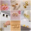 Bông tai titan nữ không gỉ mạ vàng 18k ánh kim lấp lánh nhiều kiểu dáng thời trang